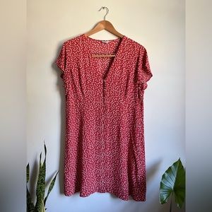 Rails Helena Dress Carmine Daisies, XL